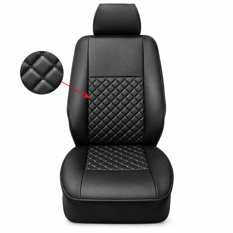 Sitzbezug für Transporter – Diamond Black/Schwarz
